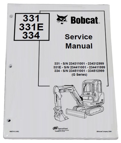 Bobcat 331 334 compact - bobcat, 331,